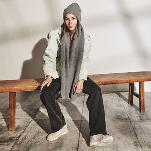 Love & Lore Alpaca Blend Heather Grey Scarf